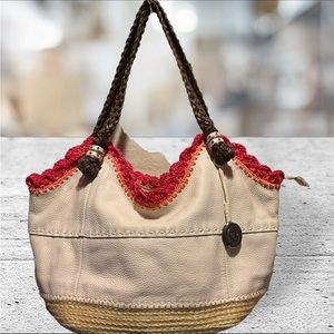 the Sak Creme Color with Crochet Bag